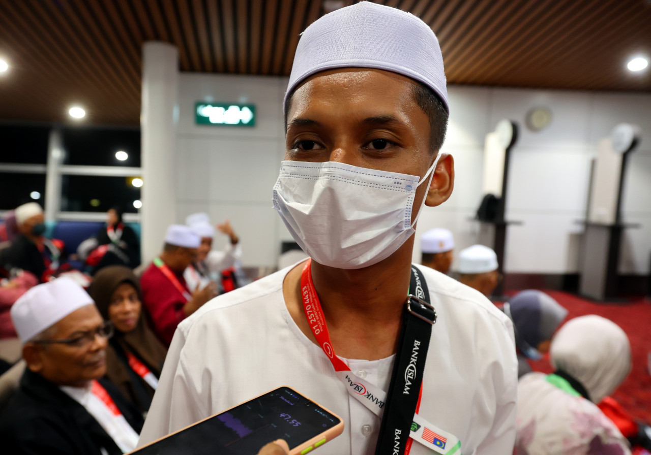 Muhammad Na’im, from Sungai Petani, Kedah, said he did not believe at first that he had been chosen for the haj, but he was very fortunate. –  Bernama pic