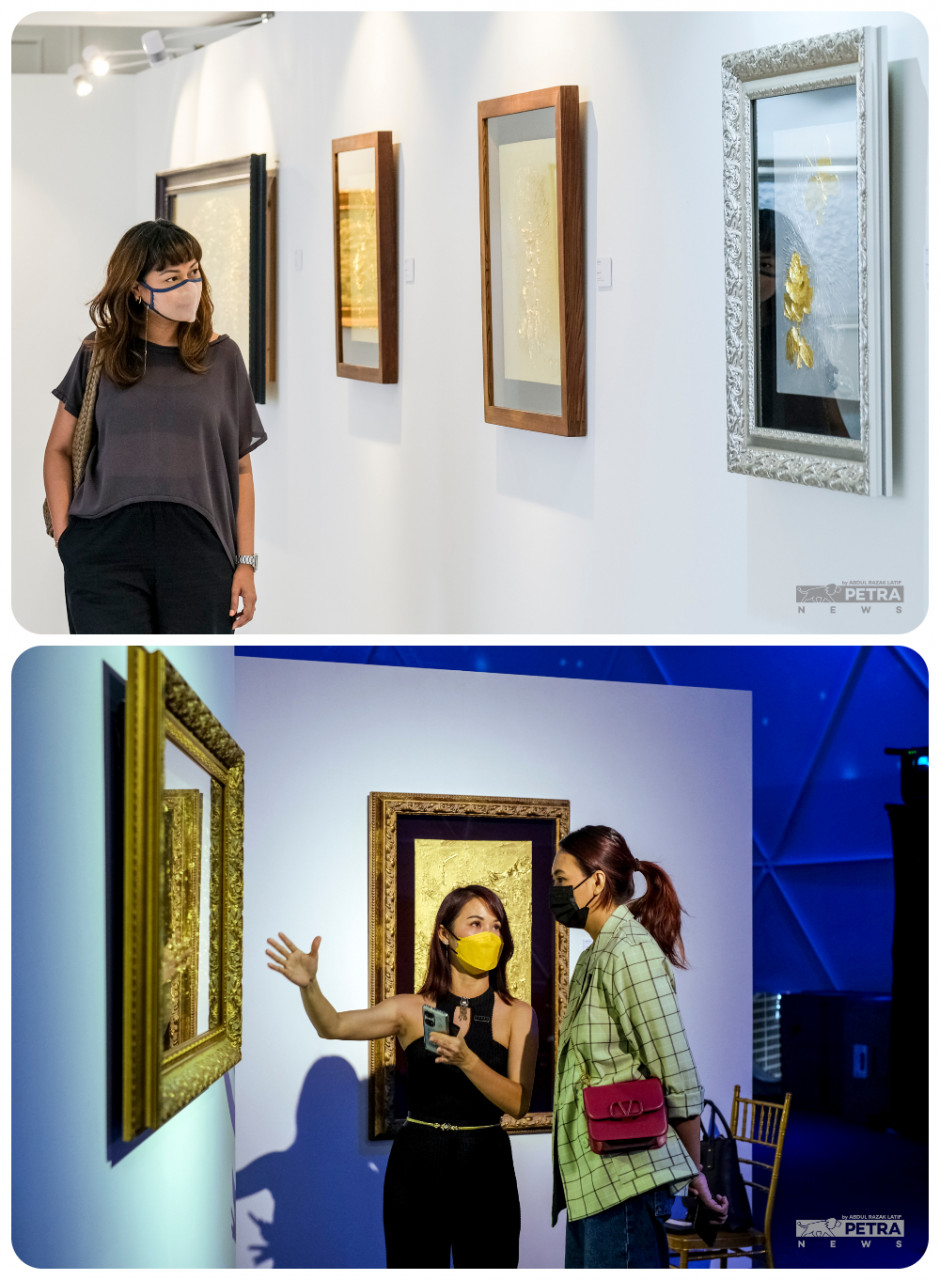 Hailed as some of the finest in contemporary art, these paintings even had a solo exhibition for two weeks at London’s Saatchi in 2016. – The Vibes pic/Abdul Razak Latif.