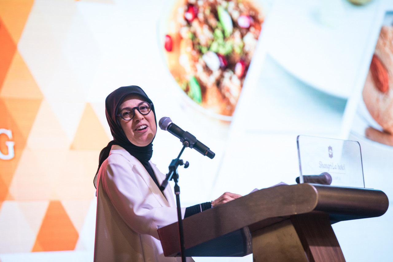 Ambassador Dr Merve Safa Kavakçı, Turkish Ambassador to Malaysia gives her welcome remarks to guests during the Turkish Cuisine Week Gala Dinner. – Turkish Cuisine Week Kuala Lumpur pic