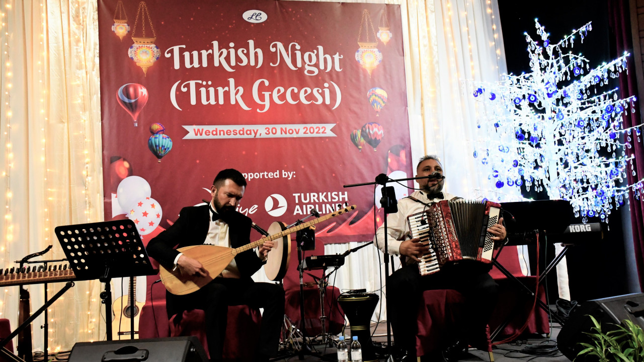From left Osman Eksi from Van Yuzuncu Yil University (Baghlama) and Dr Evrim Kasikci, a soloist and accordion player from Trakya University. – Pic courtesy of Türkiye Tourism Promotion and Development Agency