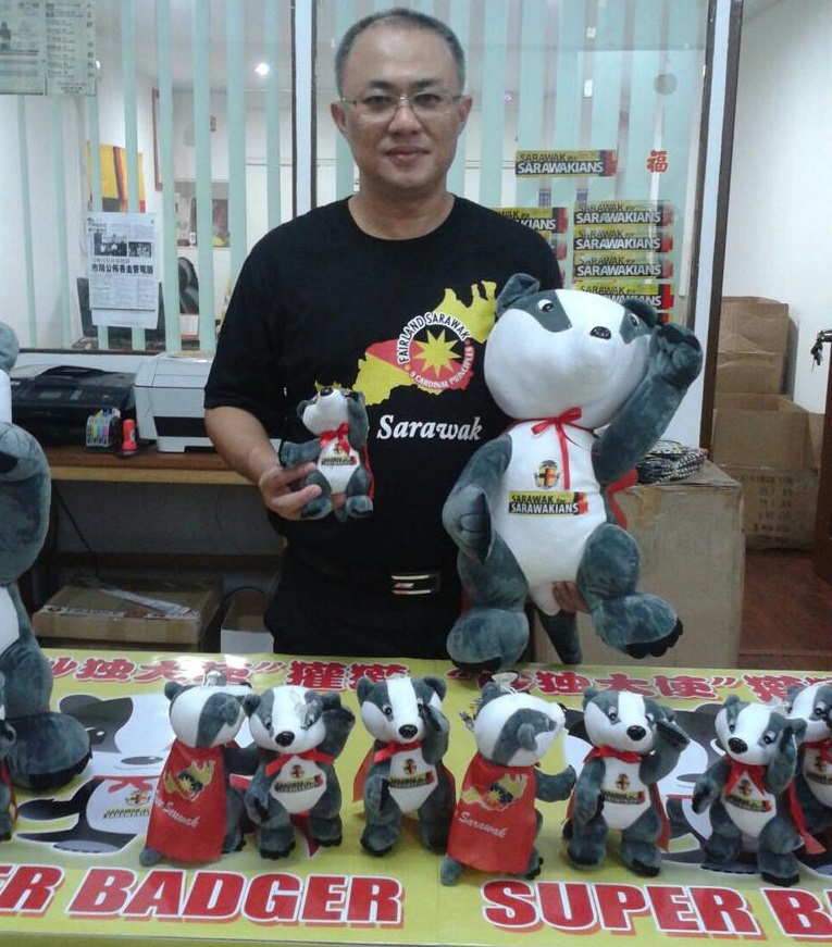 Fong is selling honey badger dolls to finance his election campaign. – Fong Pau Teck pic, November 16, 2021