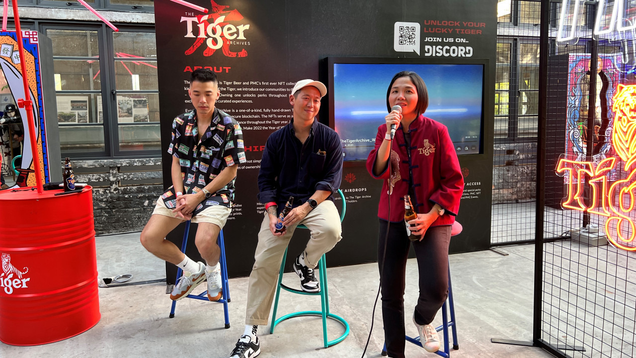 (From L-R) Jack Gan, PMC lead creative; Hugh Koh, PMC founder; Joyce Lim, marketing manager Tiger Beer Malaysia. – Haikal Fernandez pic