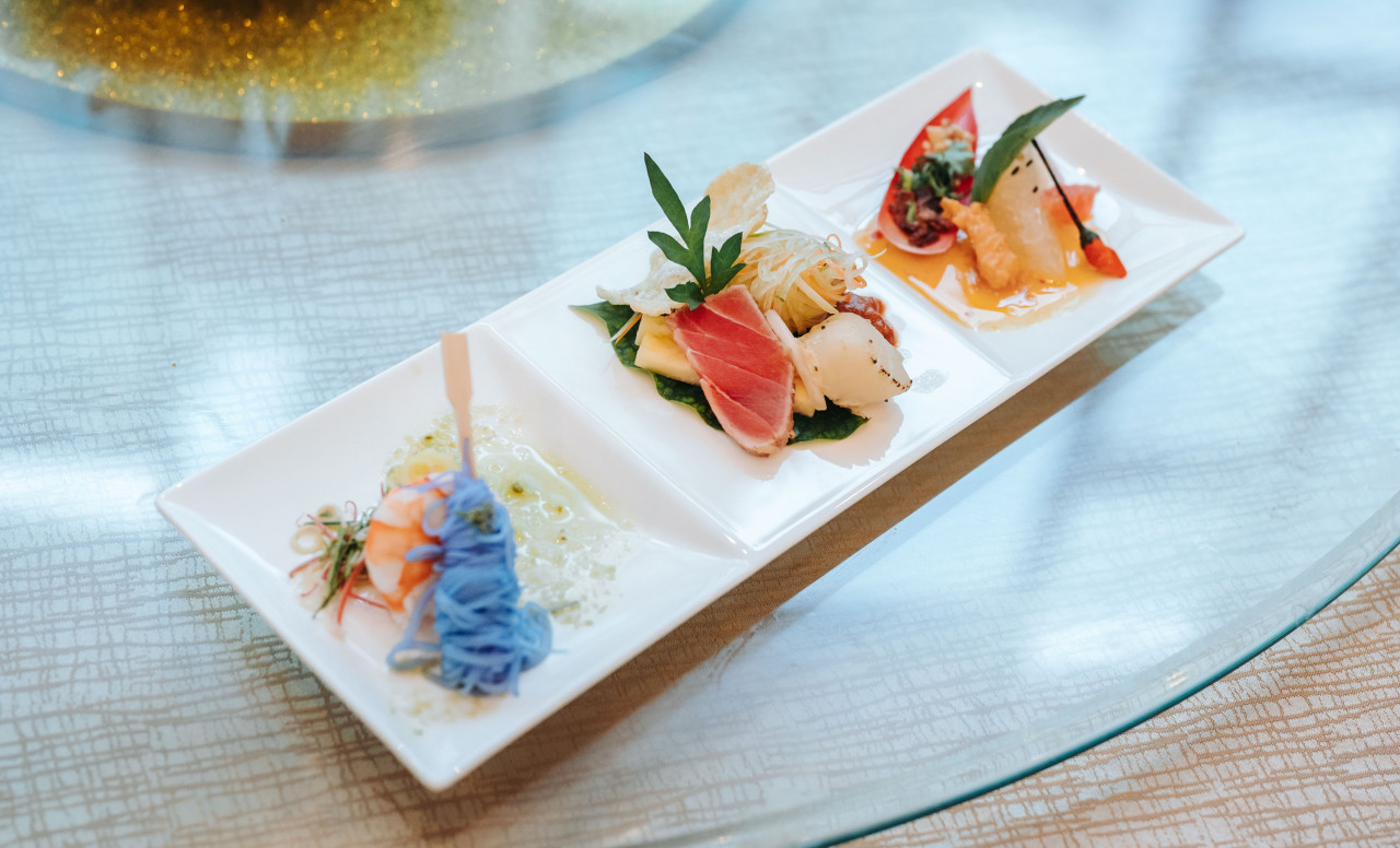 The Trio Appetizer. – Pic courtesy of Qatar Airways