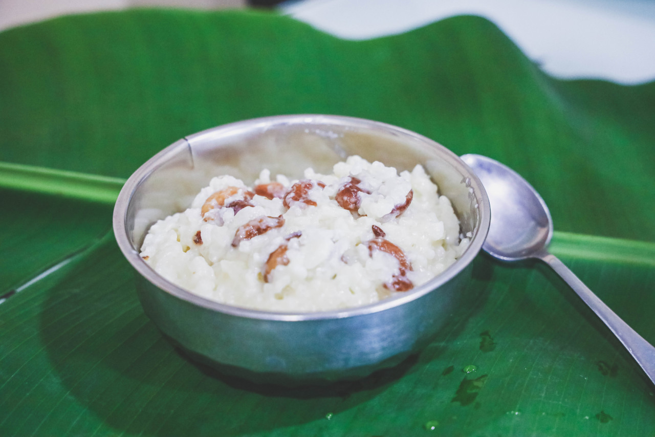 The most important part of the festival is cooking the Ponggal dish. A sweet version of ponggal called Sakkarai ponggal is made with rice mixed with moong dal and cooked with ghee, cashew nuts, raisins and jaggery (a type of unrefined sugar). – Pic courtesy of Kogulanath Ayappan