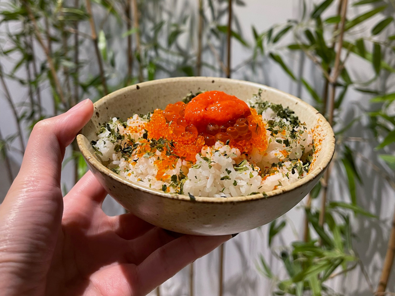 A culinary highlight of the night was the mini roe don, a rice dish with four different types of fish eggs that give it a toothsome textural quality. That doesn’t include the quail egg that is cracked over the rice at the last moment, binding it all together and making it just a little more decadent. – Pic courtesy of Tekku Izakaya