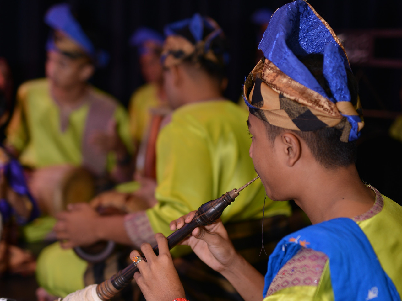 A group of talented musicians accompanied the wayang kulit performance. – Pic courtesy of bzBee Consult