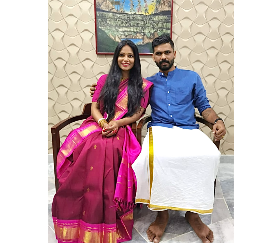 This year’s Deepavali is meaningful for Prabu Gurunathan (right) as he will be following his wife, Suganya, back to Kuwait later this month. – AMAR SHAH MOHSEN/The Vibes pic, November 5, 2021