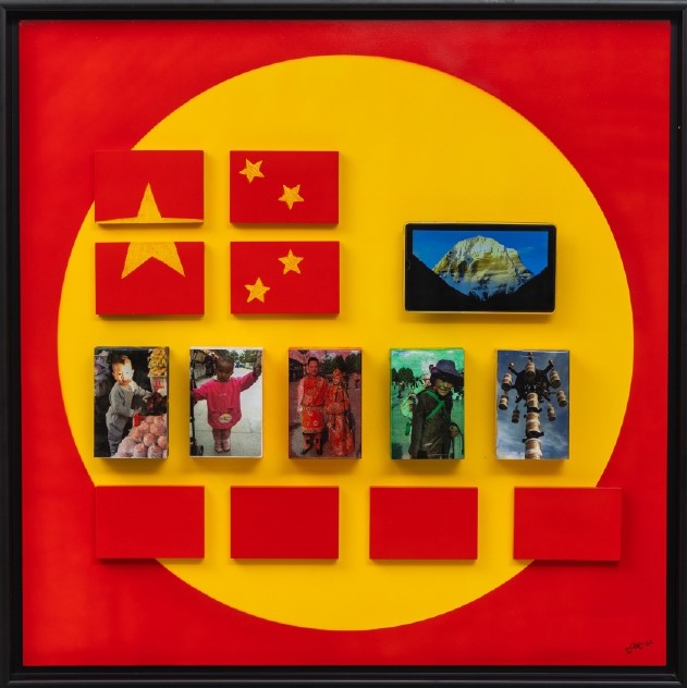 Prayer Flags by Deepika Gupta: 'The voice of the people of Tibet is loudest in its silence'. – Courtesy Sutra Foundation