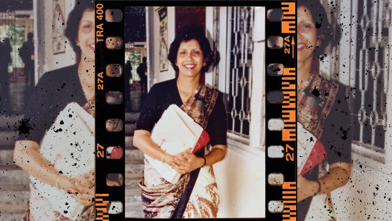 Khoo at the corridor of La Salle Petaling Jaya. She spent most of her career as a teacher in LSPJ before deciding to retire early. – Pic courtesy of Rathi Khoo