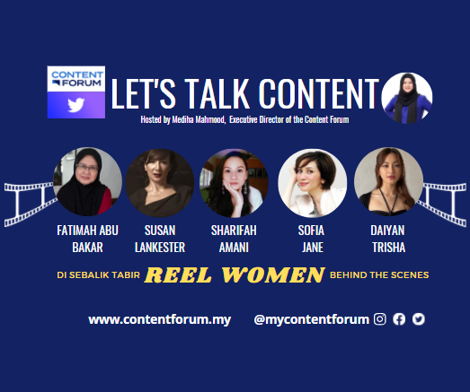 Reel Women poster detailing the session. – Content Forum pic