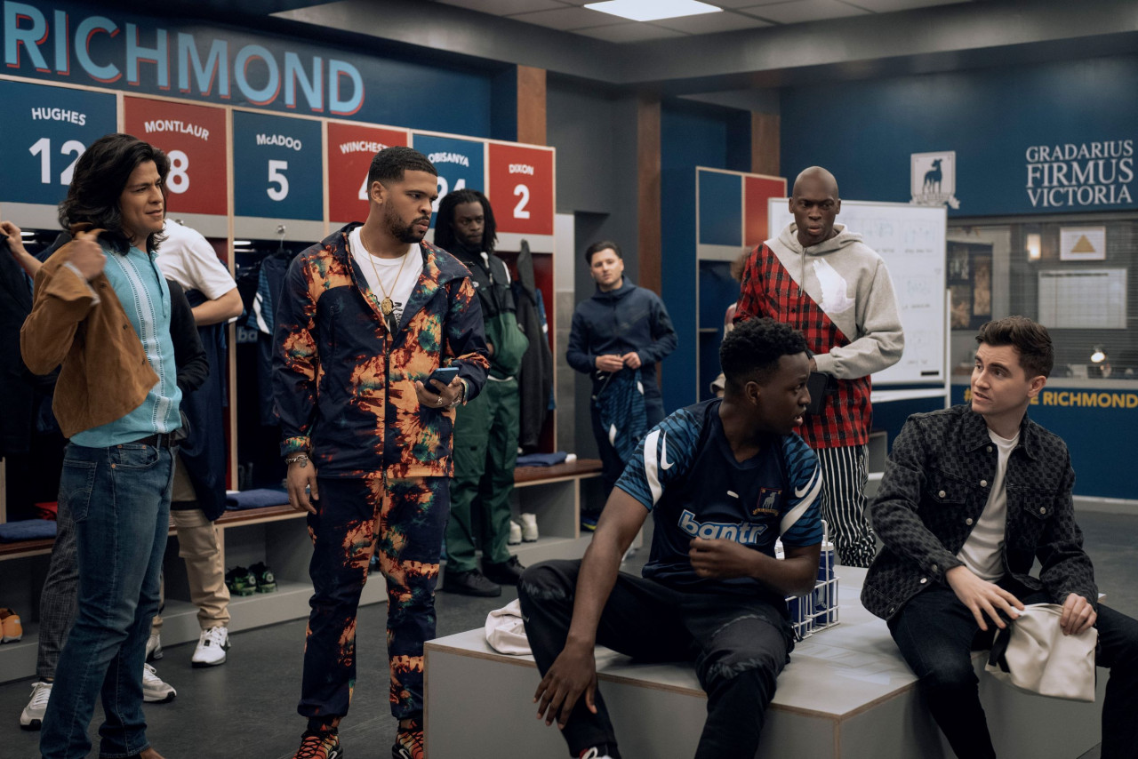 (L-R) Cristo Fernández, Kola Bokinni, Toheeb Jimoh and Billy Harris as some of AFC Richmond's featured players. There are plenty of shoutouts to Premier League fans, but don't expect a documentary here. – Pic courtesy of Apple TV+