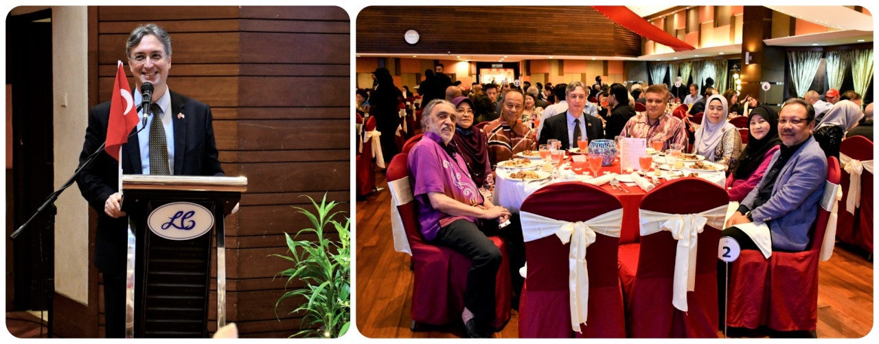 (L) H.E Ambassador Emir Salim Yüksel, Turkish Ambassador to Malaysia. (L-R) Manjit Singh Dhilon (President of Royal Lake Club Kuala Lumpur), Tan Sri Datuk Seri Dr Sulaiman Mahbob (Chairman of Malaysian Investment Development Authority, MIDA) and spouse, Ambassador Yüksel, Datuk Zahairi Baharim (Undersecretary West Asia, Ministry of Foreign Affairs) and spouse and Datuk Dr Mohd Yusoff Sulaiman (CEO of Malaysian Industry-Government Group for High Technology, MIGHT) and spouse. – Pic courtesy of Türkiye Tourism Promotion and Development Agency