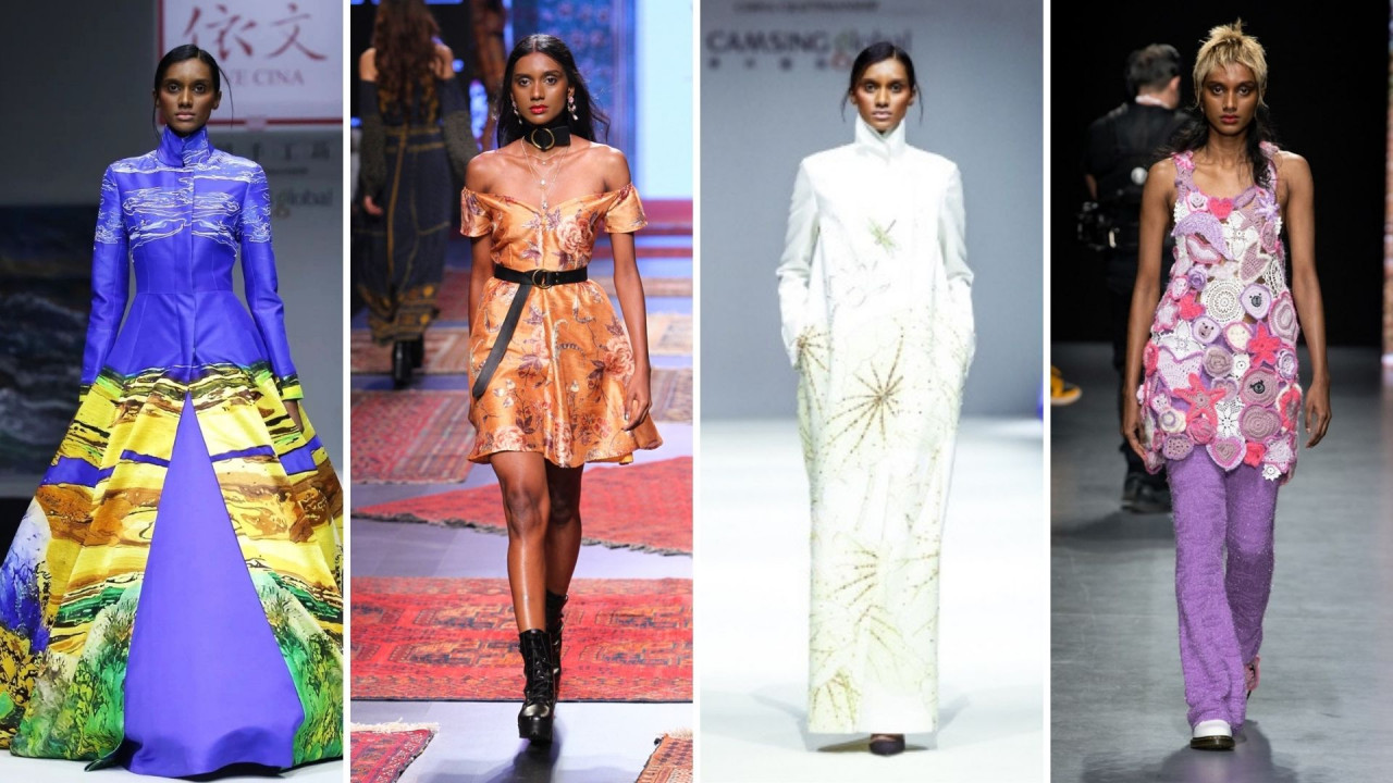 Vanizha’s catwalk moments over the years. — Pic courtesy of Vanizha Vasantha Nathan