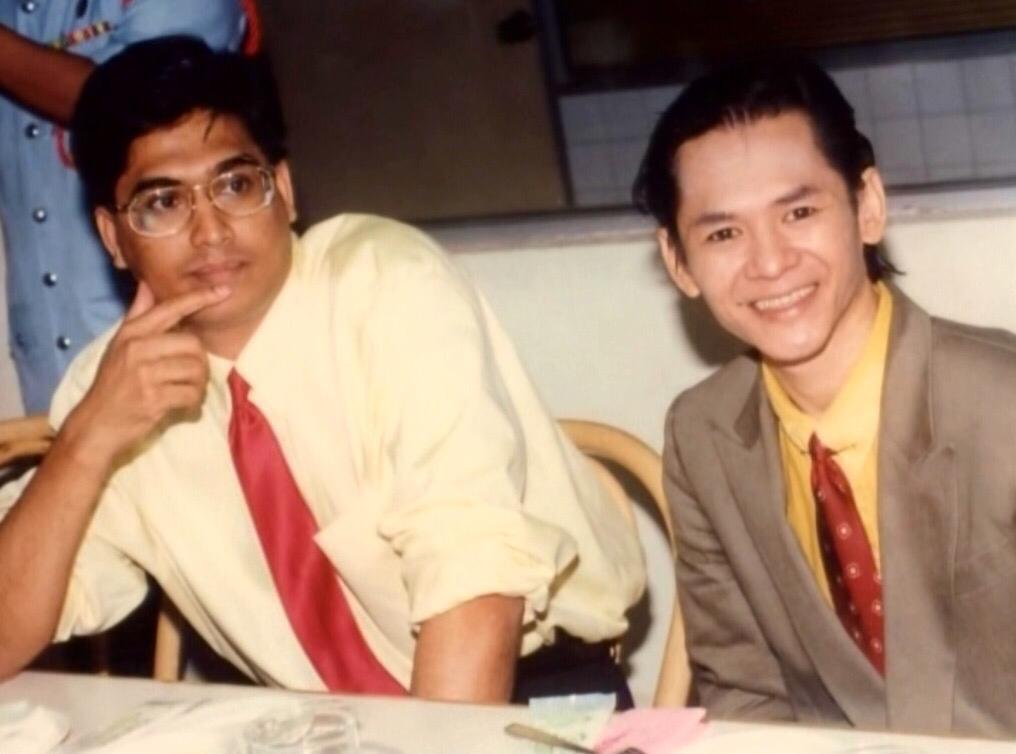 Sudirman pictured together with former manager Dani’el Dharanee Kannan. — Pic courtesy of Dani’el Dharanee Kannan’s private collection