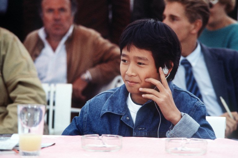 Ke Huy Quan starring in Indiana Jones and the Temple of Doom, poses on September 7, 1984 during the 10th American Film Festival of Deauville. – AFP pic