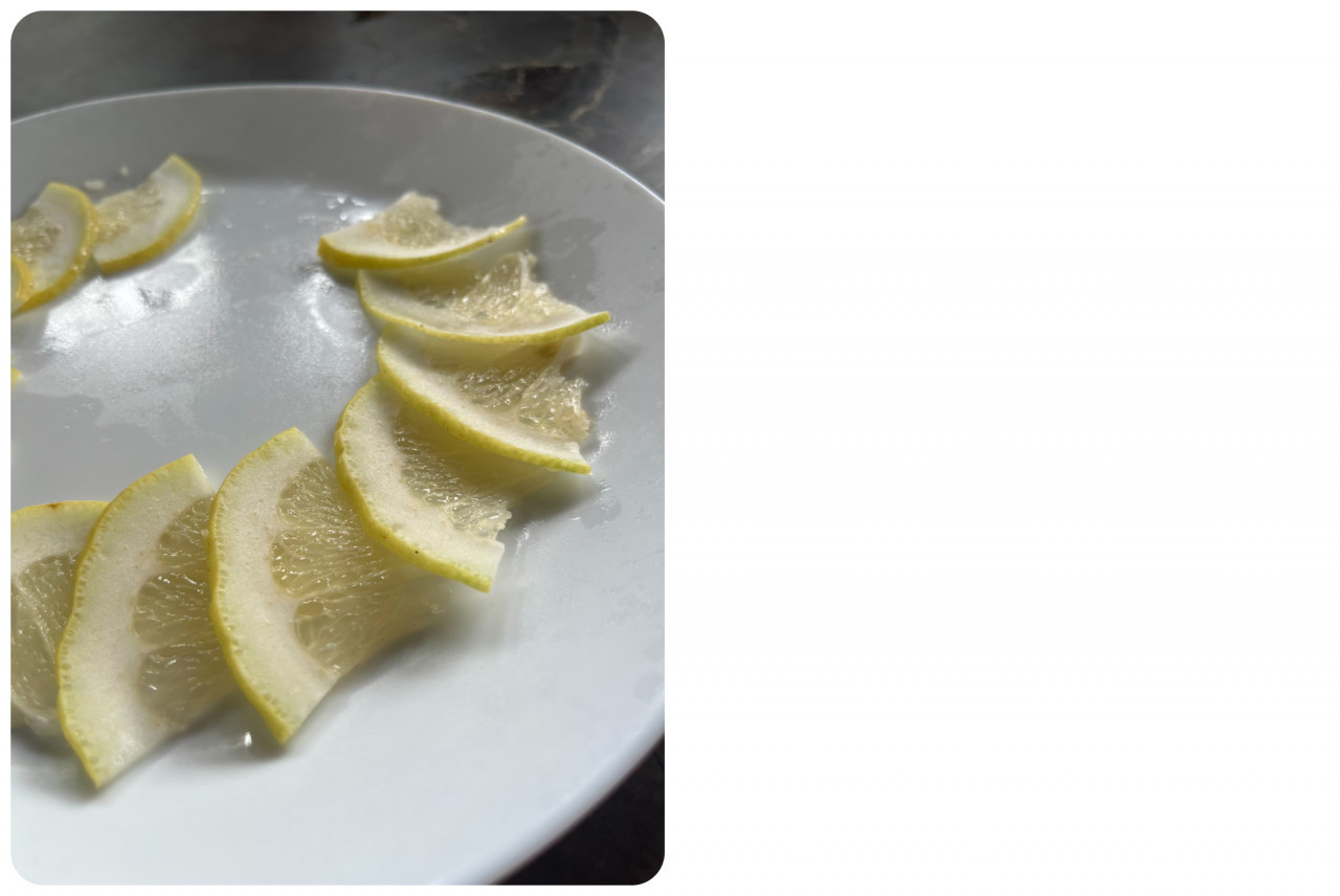 Sliced Amalfi lemons. – Rachel Yeoh pic