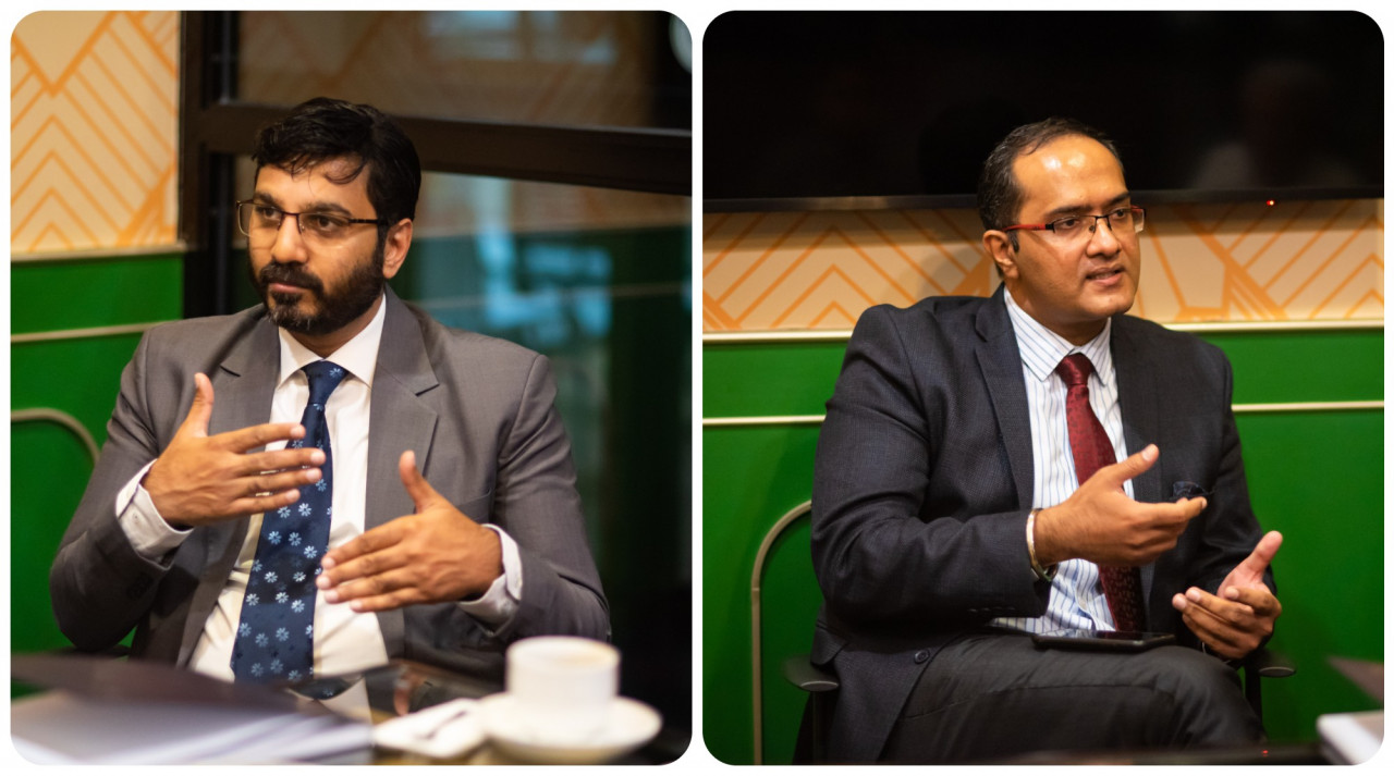 (L) Indraprastha Apollo senior consultant Dr Neerav Goyal and (R) Gaurav Thakral, head of international marketing. – Ian McIntyre pic