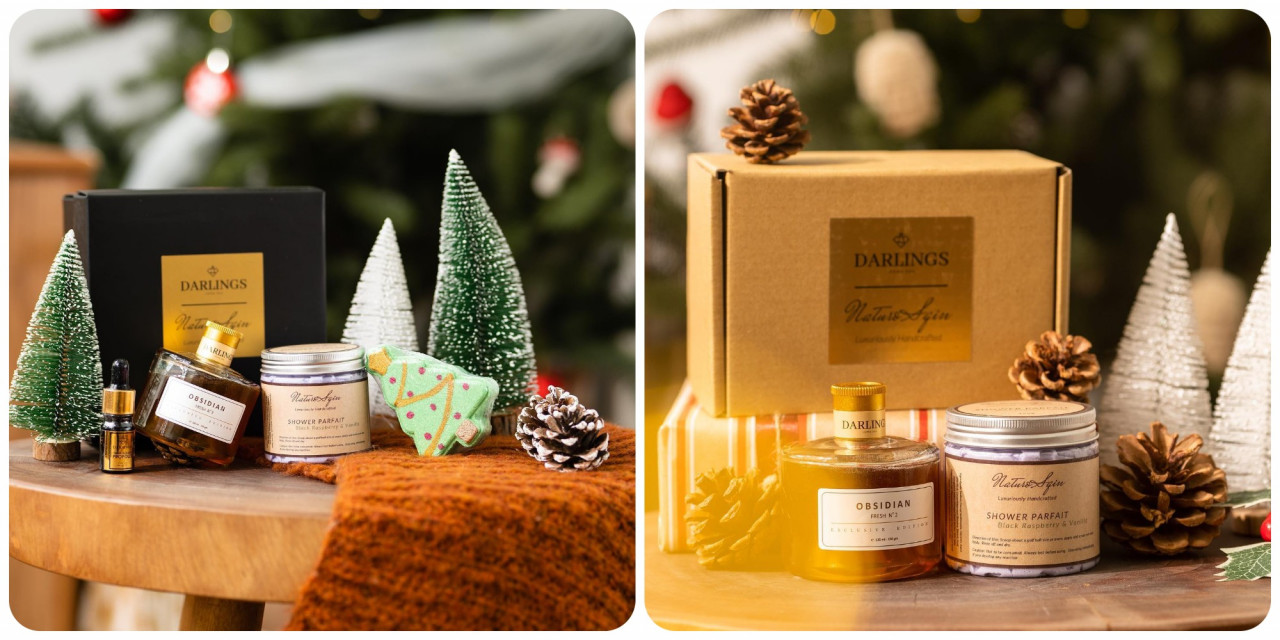The two gift sets offered by Darlings Honey and NaturoSqin. – Pics courtesy of Darlings Honey