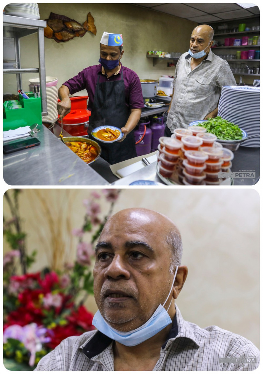Restoran ZK founder and owner Hj Zabarullah Khan shares that they were lucky to have survived the pandemic and now are in the works of expanding to take over two new shop lots along the same stretch to accommodate the business. He also shares that his restaurant makes his food fresh daily, and additional leftovers that were not able to be sold are given to staff or donated to homes. — The Vibes/Azim Rahman pic