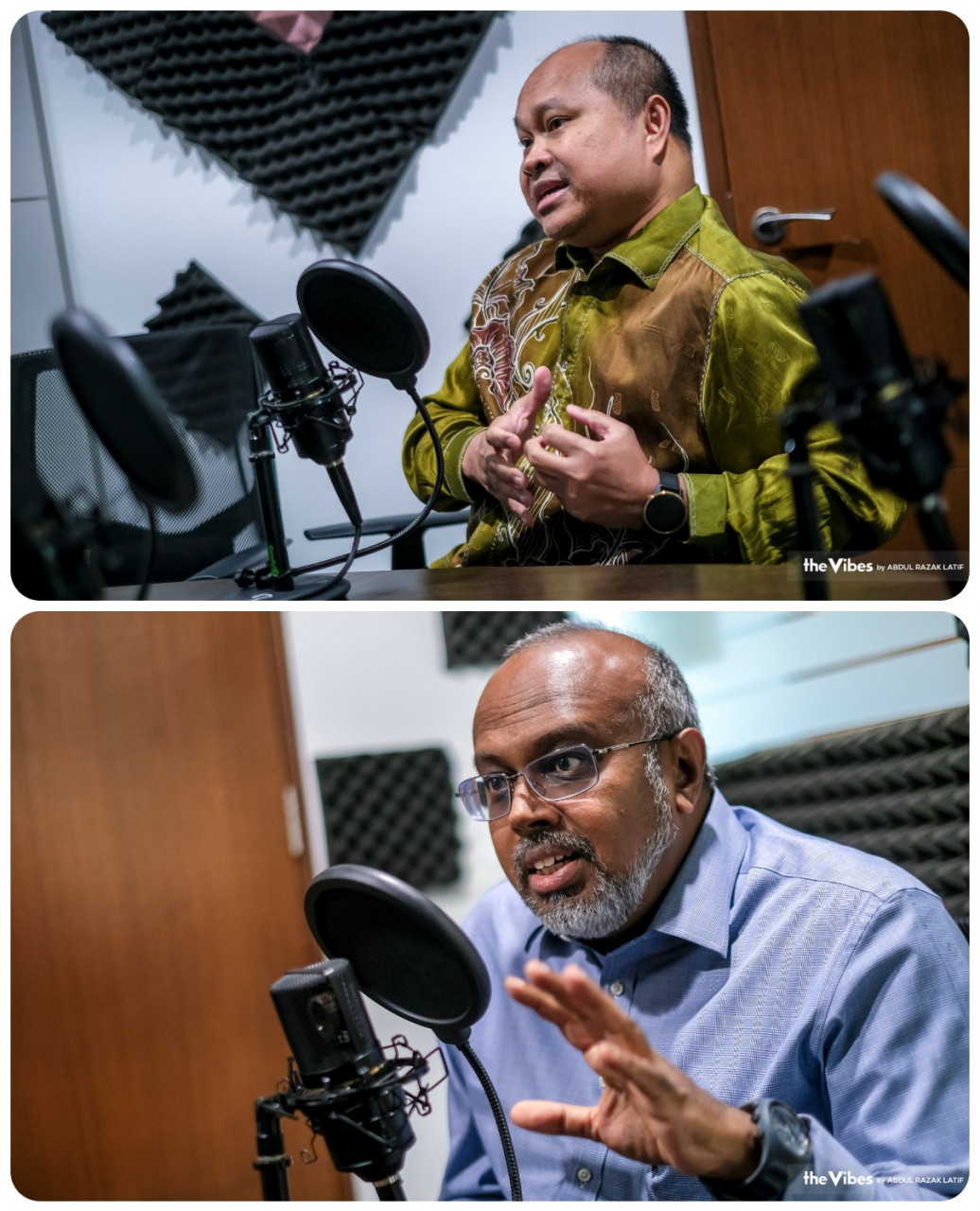 (Top) Nephrologist Dr Mohammad Zaimi Abdul Wahab and transplant surgeon Vijay Manogran from HKL. – Abdul Razak Latif/The Vibes pic