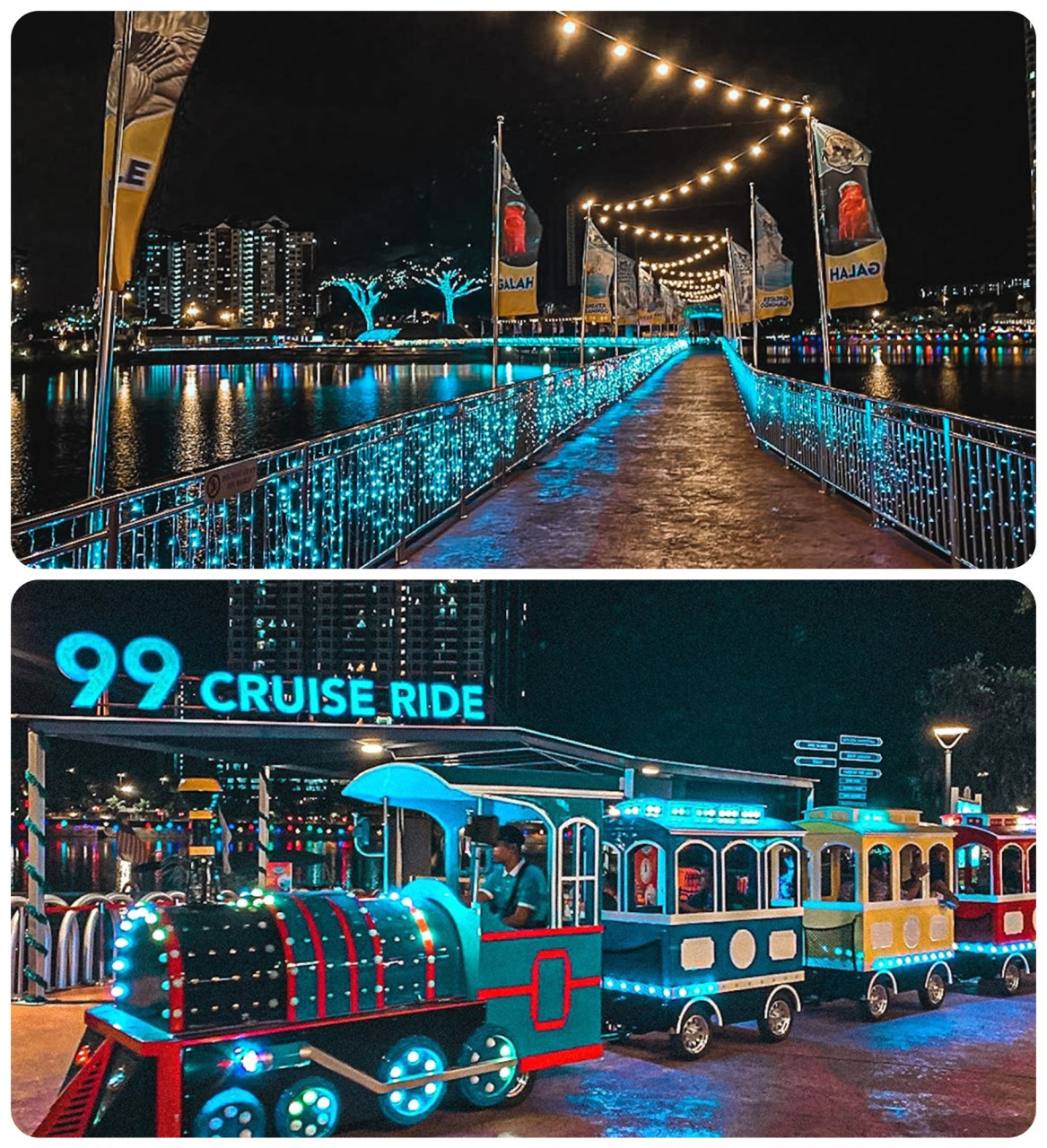 The part is loaded with attractions (they love the number 99), including a night time train ride. – Picture courtesy of the 99 Wonderland website