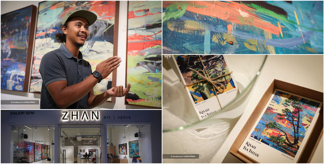Painter Isa Ishak explores identity and connection in his first solo exhibition at ZHAN Art | Space featuring 26 artworks until the end of December. – SYEDA IMRAN/The Vibes pic