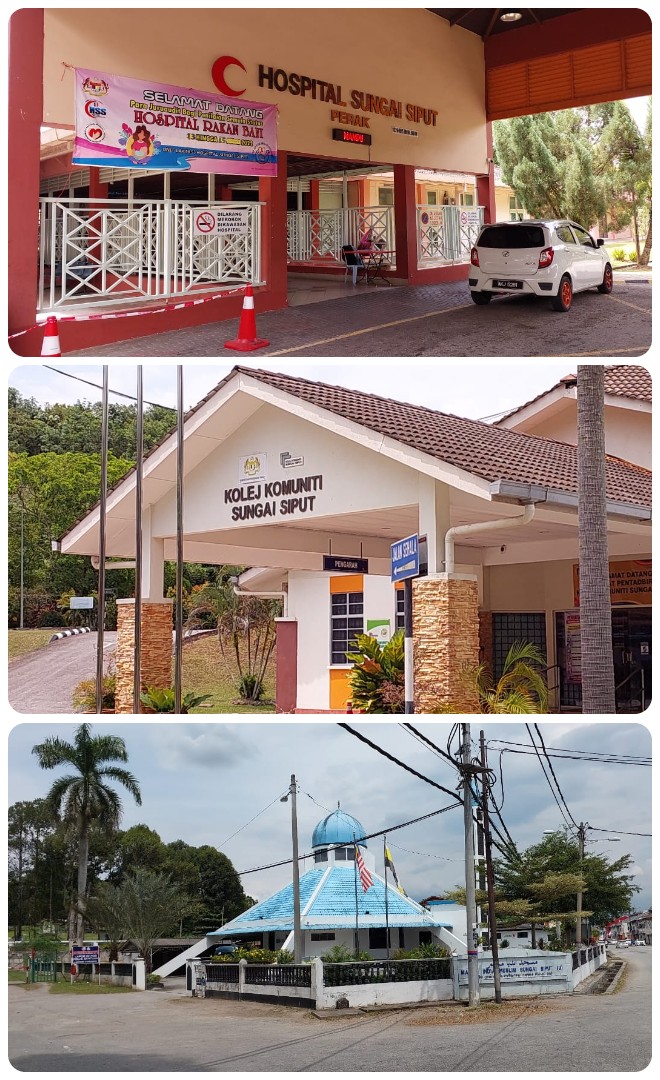 (Top to bottom) The Sg Siput district hospital, the Sg Siput community college, and the Indian Muslim mosque are just some of the tangible contributions Samy Vellu made to the community here. – Ian McIntyre pic