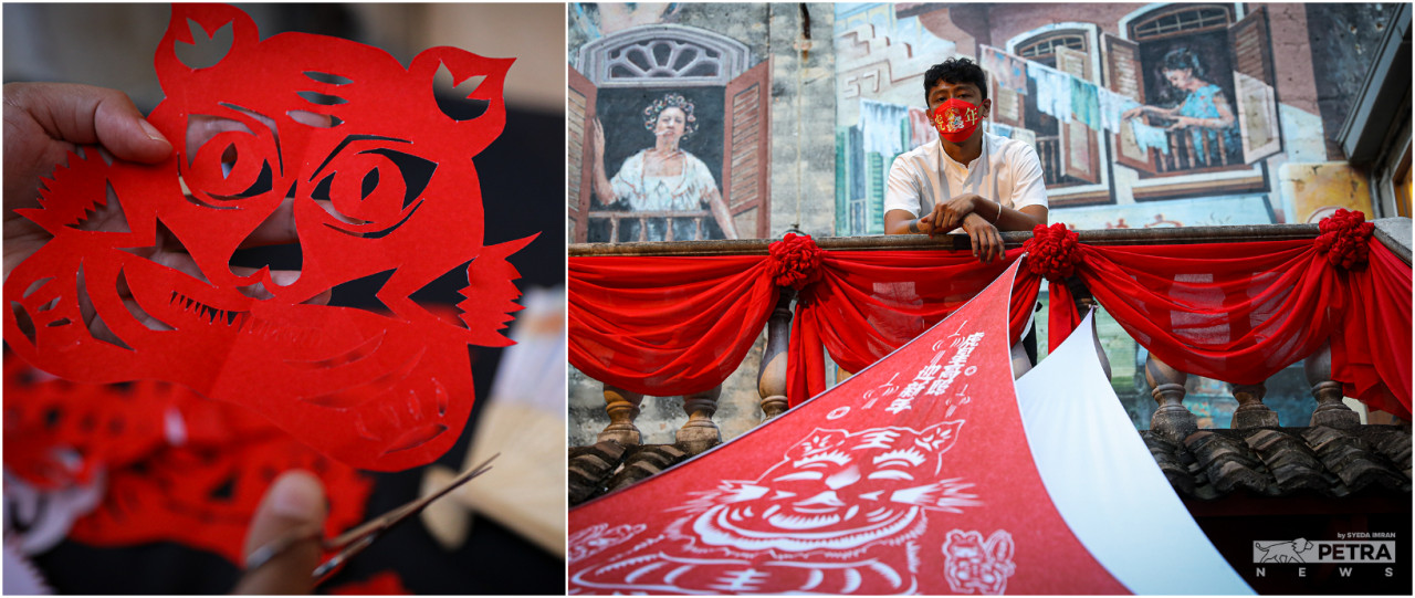 Titled ‘Stretch Out’, artist and music DJ Odd presents his rendition of avant-garde stretch fabric and traditional Chinese papercut, fusing new and old techniques. – The Vibes/Syeda Imran pic