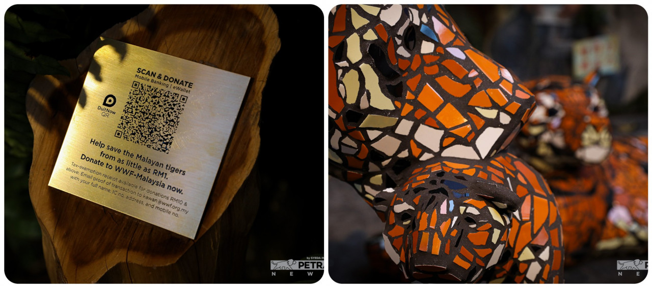In support of WWF-Malaysia’s conservation efforts, 100% of the proceeds from the sale of the sculpture will be donated to help save the Malayan tiger. In addition, there is a designated QR code made ready for visitors to donate in support of the cause. – The Vibes/Syeda Imran pic