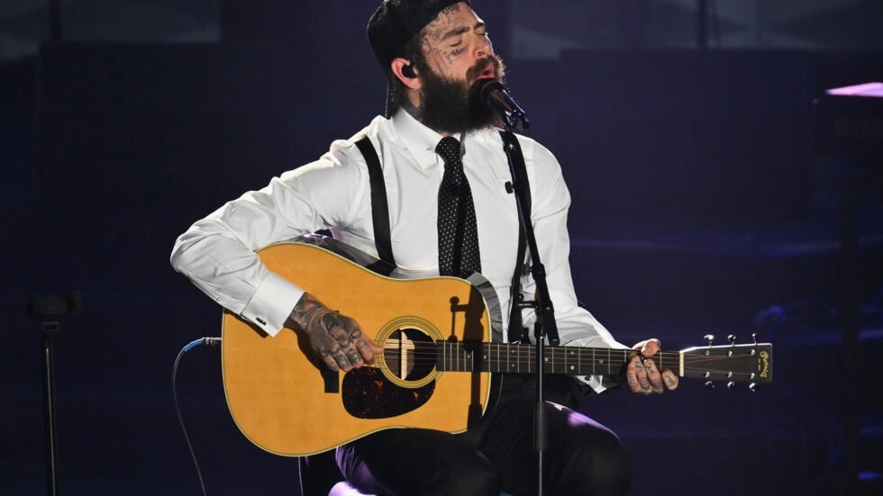 Post Malone performs during the 52nd Songwriters Hall of Fame Induction and Awards Gala in New York City. – AFP pic