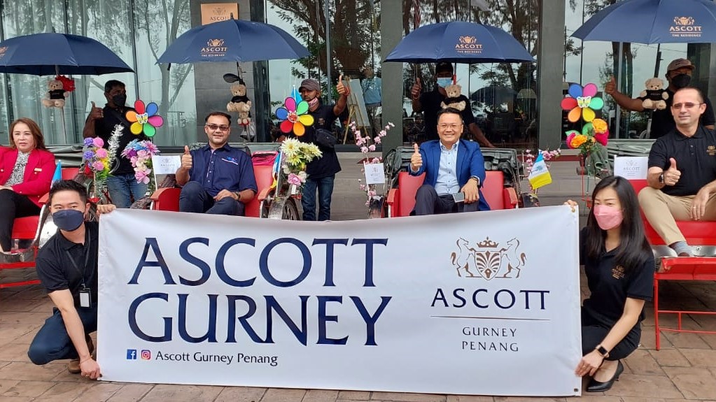 The Ascott Gurney Hotel will help to provide maintenance services to the local trishaw rider community. – Ian McIntyre pic