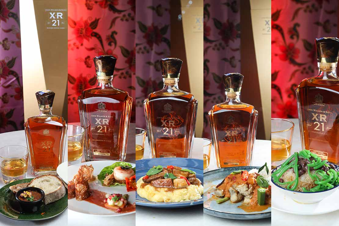 During the John Walker & Sons XR21 showcase it was paired with Peranakan Chinese classic dishes. 