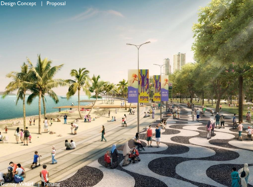 A projection of what the Gurney Wharf will eventually look like. – File pic