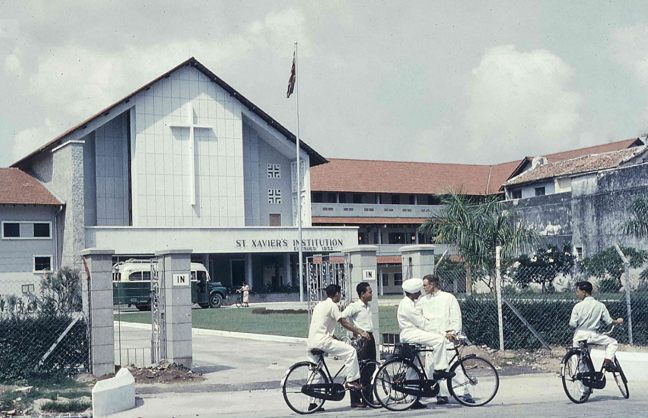 A 1960s era photograph of St Xaviers Institution. – Facebook pic