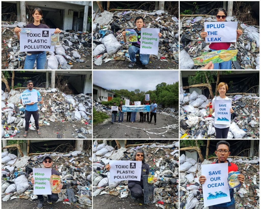 Activists from Sahabat Alam Malaysia (SAM) campaign to reduce the vast amounts of plastic that are improperly disposed an go unrecycled. – Pic courtesy of SAM