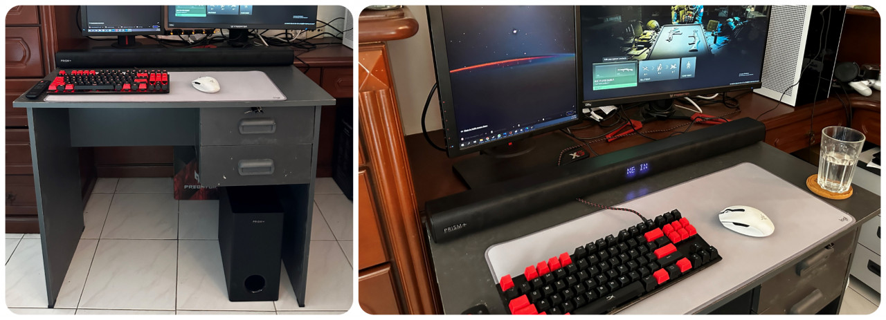 The PRISM+ Flow fits well in smaller rooms, including for a gaming PC setup. – Haikal Fernandez pic