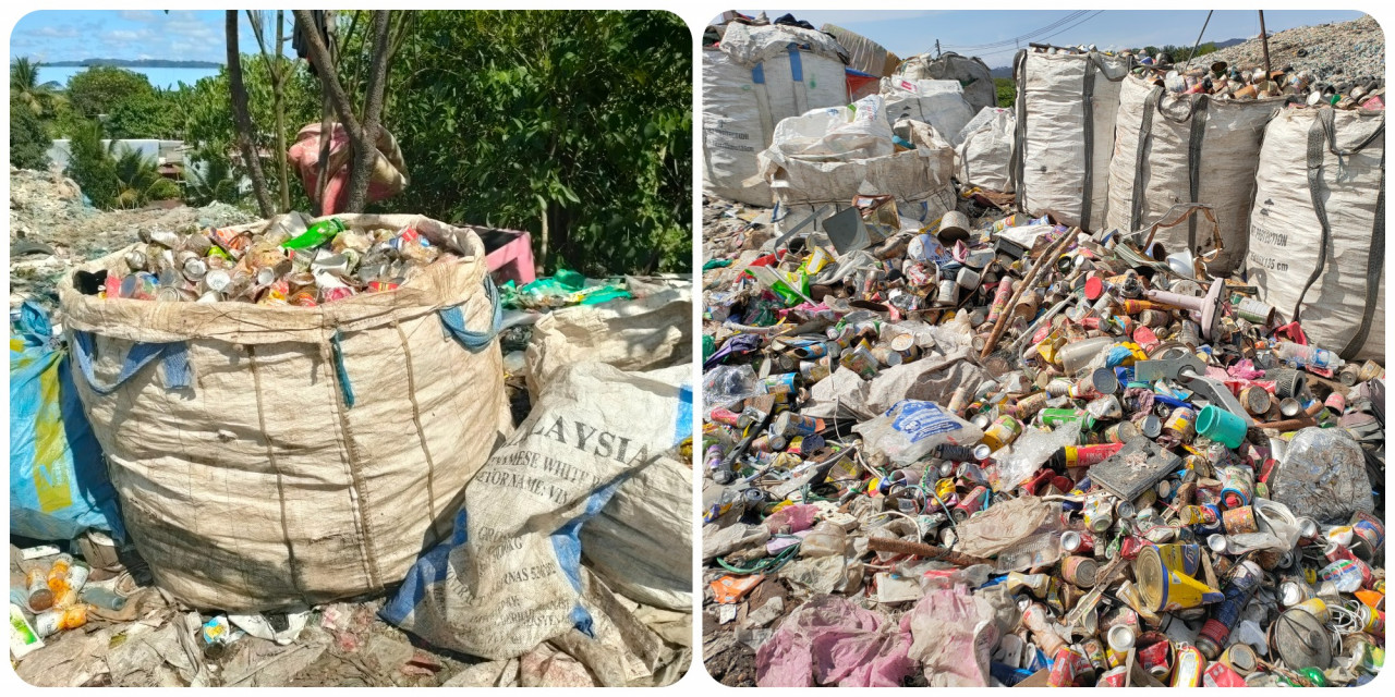 Migrants here separate the recyclables and sell them daily to make a living. – Pic by Rebecca Chong