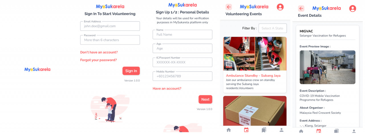 A look at the app's interface. – Pic courtesy of MRCS