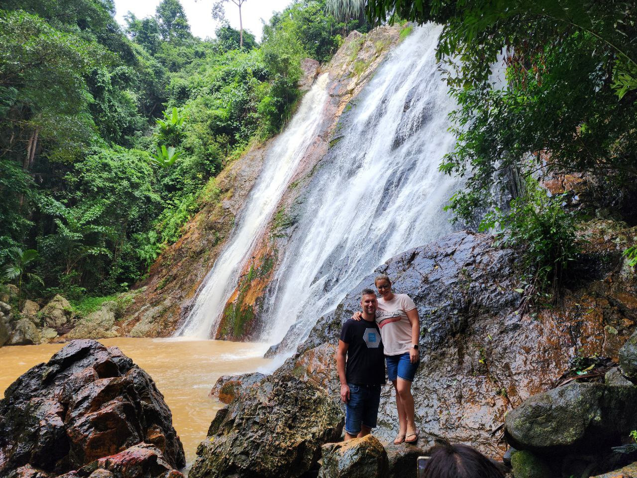 The Nuameng waterfall is a go to destination for tourists. – Pic by Shah Shamshiri