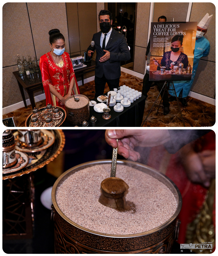 A demonstration of how Turkish coffee is prepared traditionally by Ephesus Global Coffee co-owner Mert Ates. – The Vibes/ALIF OMAR