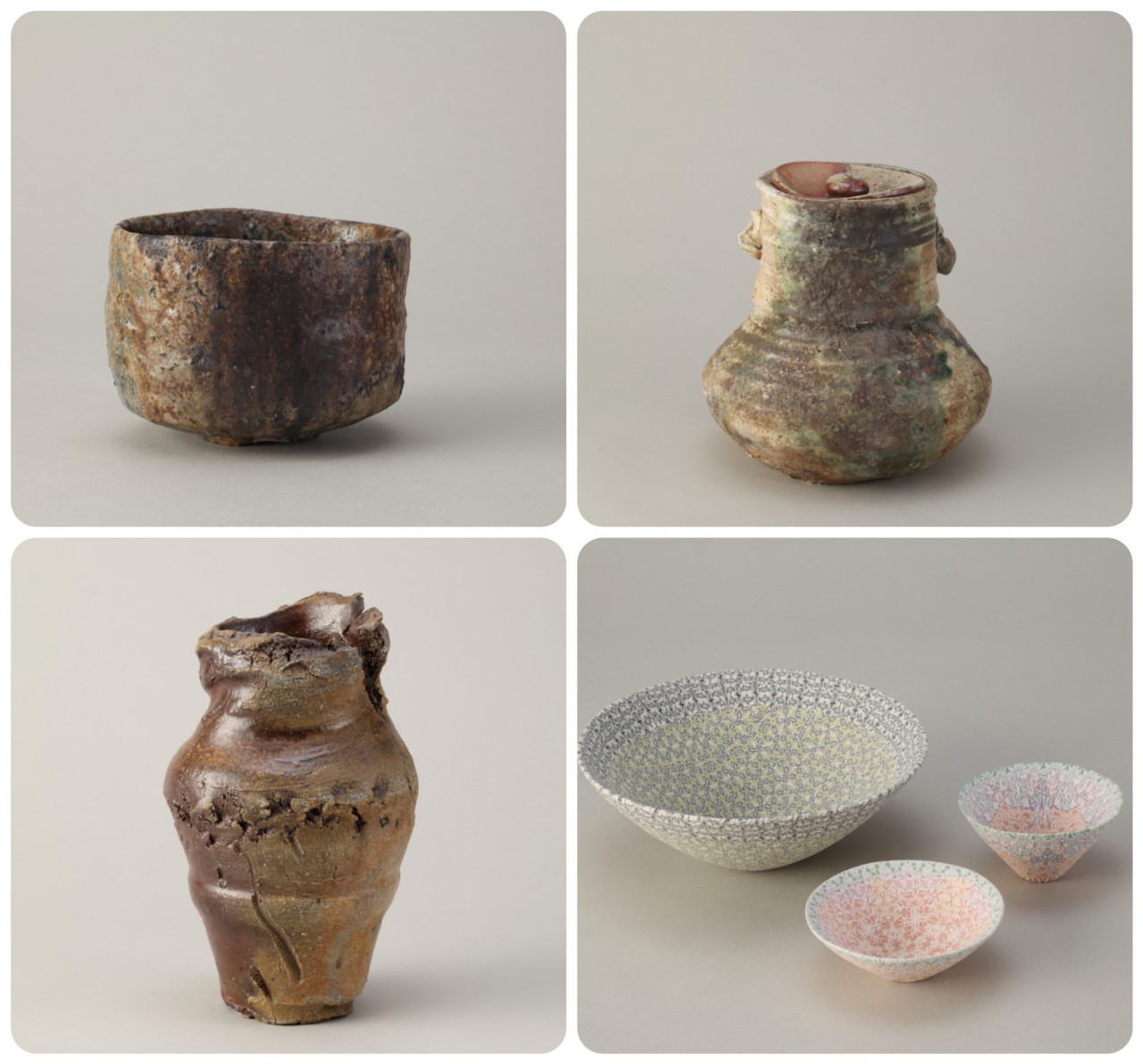 Examples of yakishime that will be displayed at the exhibition. – Pic courtesy of The Japan Foundation