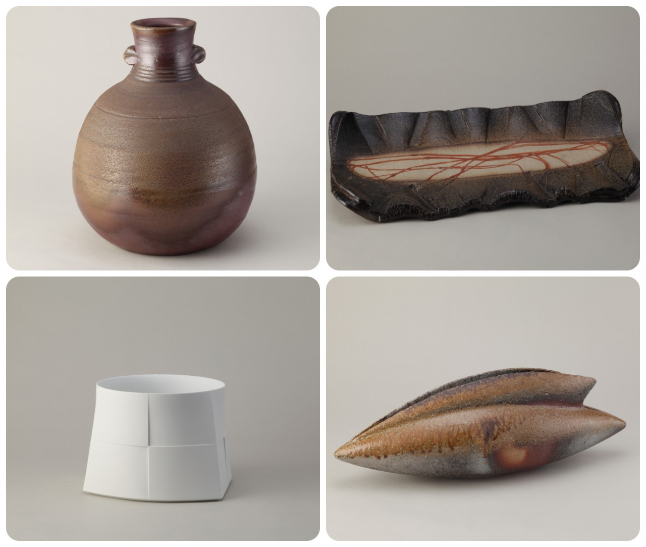 Examples of yakishime that will be displayed at the exhibition. – Pic courtesy of The Japan Foundation