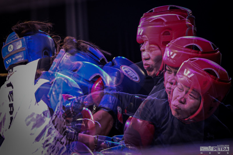 Photo of the Week: Women's boxing in double exposure – Syeda Imran