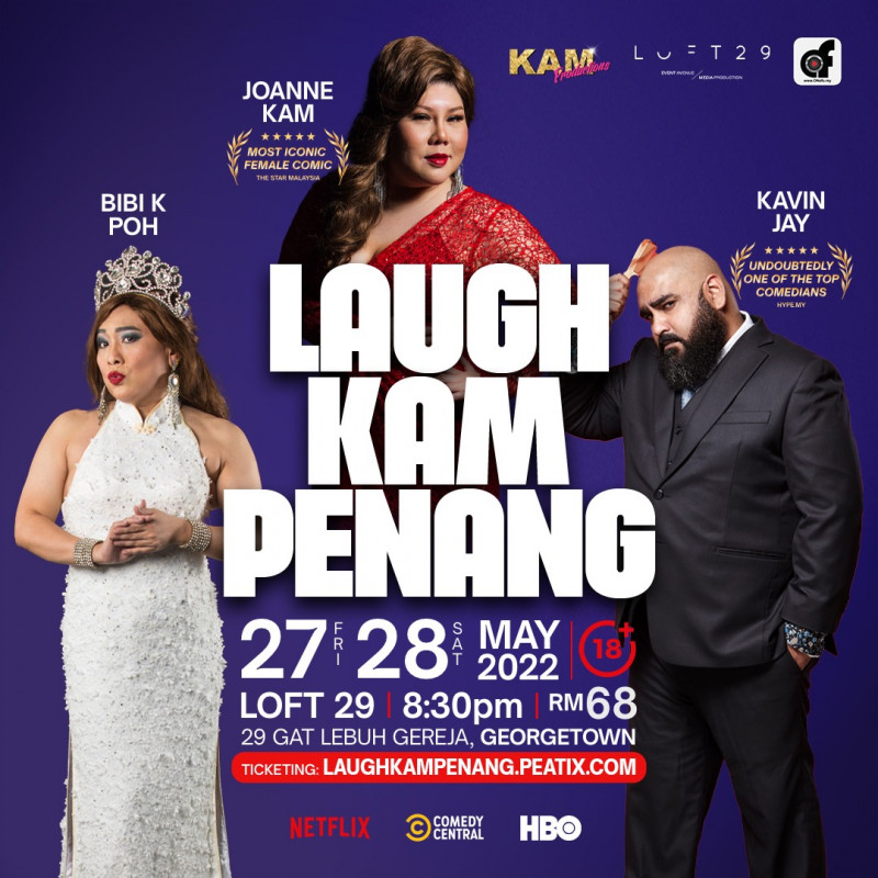 Three comedians set to make Penangites' stomachs ache with laughter