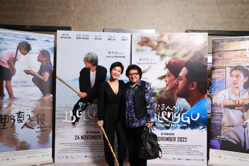 Tan Chui Mui showcases martial arts at ‘Barbarian Invasion’ gala screening last night