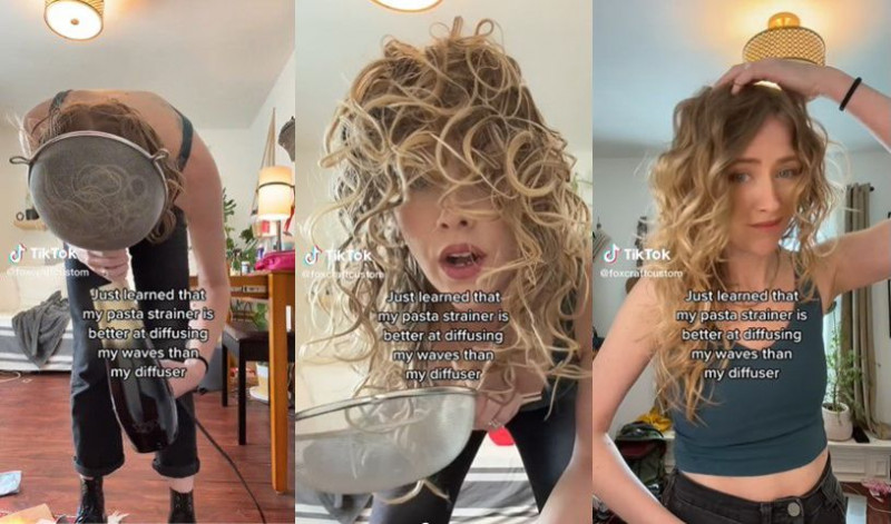 TikTok beauty: Get perfect curls using your kitchen strainer