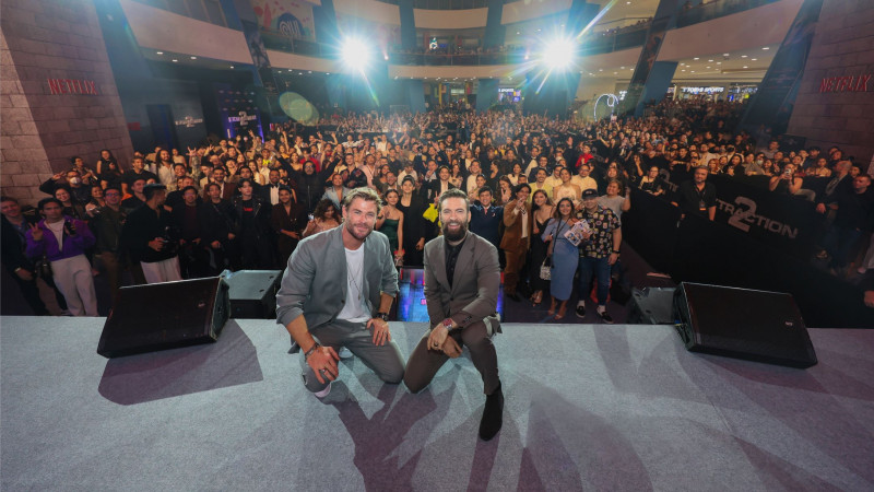 Chris Hemsworth and Sam Hargrave kick off Extraction 2 global tour