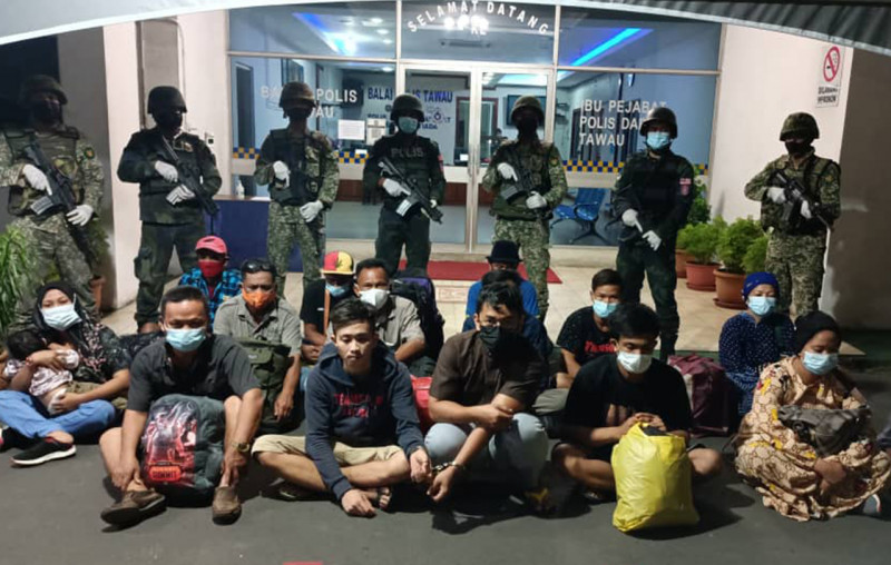 15 illegal immigrants detained in Sabah