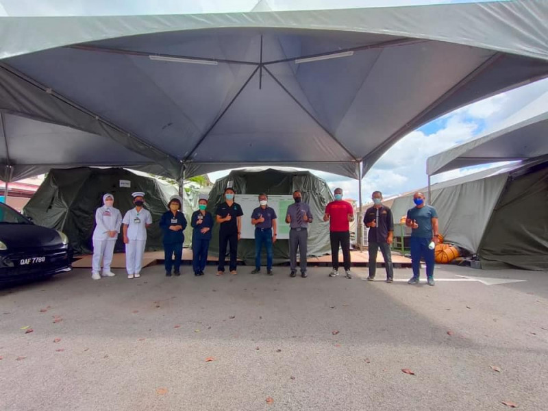 New field hospital set up in Sibu