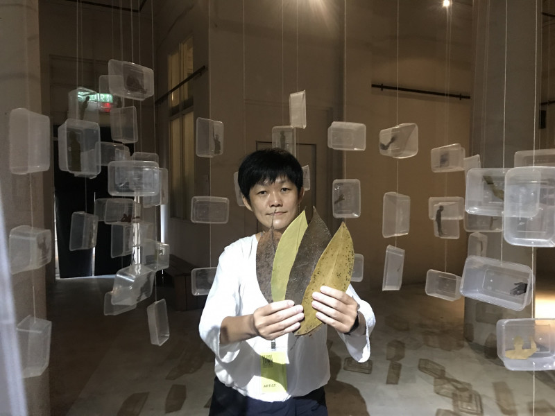Artist turns Covid-19 ‘dabao’ wares into an emotional art installation 